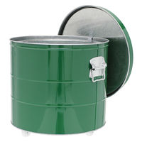 渡辺金属工業 米びつ 20kg キャスター付き OBAKETSU ライスストッカー グリーン 312883 1個（直送品）