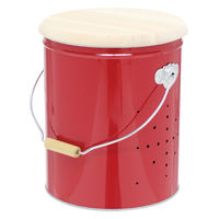 渡辺金属工業 野菜ストッカー 小サイズ OBAKETSU 日本製 レッド 312888 1個（直送品）