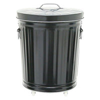 渡辺金属工業 灰入れバケツ 30L 二重底 ふた付き キャスター付き obaketsu 326679 1個（直送品）