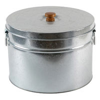 三和金属 米びつ 20kg 丸型 トタン 袋のまま 348018 1個（直送品）