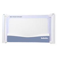 ベッドフェンス 約 1.4m 赤ちゃん babubu 柵 転落防止 安全グッズ 昇降タイプ ブルー 356702 1個（直送品）