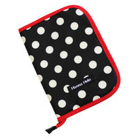 HALKARIN’S 母子手帳ケース M 大容量 収納 マルチケース ポケット ハンナフラ ポルカブラック 356828 1個（直送品）