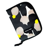 HALKARIN’S 母子手帳ケース M 大容量 収納 マルチケース ポケット ハンナフラ ブラック 356831 1個（直送品）