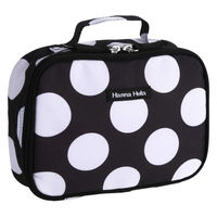 HALKARIN’S おむつポーチ おしりふき 携帯用 マルチポーチ 大容量 ハンナフラ ブラックドット 356838 1個（直送品）