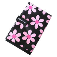 おむつ替えシート 撥水 赤ちゃん ベビー マット ハンナフラ コンパクト 持ち運び レトロフラワーピンク 356940 1個（直送品）