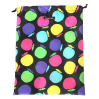 HALKARIN’S 巾着袋 L 消臭 抗菌 大 体操着入れ お着替え ハンナフラ HannaHula カラフルりんご 356946 1個（直送品）