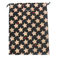 巾着袋 L 消臭 抗菌 大 体操着入れ お着替え ハンナフラ HannaHula ロックスターブラック 356949 1個（直送品）