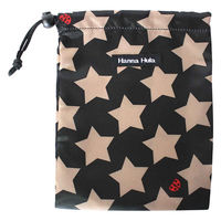 巾着袋 S 消臭 抗菌 小 体操着入れ お着替え コップ入れ ハンナフラ HannaHula ロックスターブラック 356958 1個（直送品）