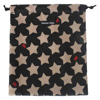 巾着袋 M 消臭 抗菌 大 体操着入れ お着替え ハンナフラ HannaHula ロックスターブラック 356970 1個（直送品）