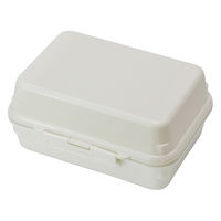 三好製作所 お弁当箱 1段 保冷剤一体型 490ml GEL-COOL plus deli ミルクホワイト 359802 1個（直送品）