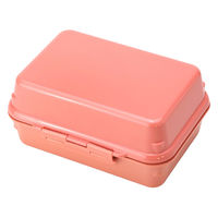 三好製作所 お弁当箱 1段 保冷剤一体型 490ml GEL-COOL plus deli マカロンピンク 359806 1個（直送品）