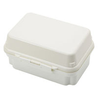 三好製作所 お弁当箱 2段 保冷剤一体型 590ml GEL-COOL plus deli ミルクホワイト 359808 1個（直送品）