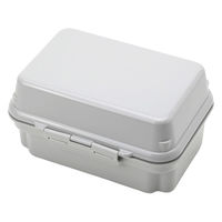 三好製作所 お弁当箱 2段 保冷剤一体型 590ml GEL-COOL plus deli オイスターグレー 359809 1個（直送品）