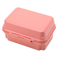 三好製作所 お弁当箱 2段 保冷剤一体型 590ml GEL-COOL plus deli マカロンピンク 359812 1個（直送品）