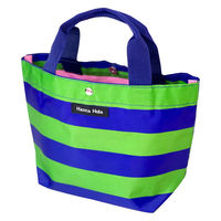 HALKARIN’S ミニトートバッグ Hanna Hula ハンナフラ 軽量 お散歩バッグ ボーダーグリーン 365631 1個（直送品）