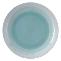 ミヤザキ食器 プレート 22cm 隠れ窯 翠 ラウンドプレート 皿 食器 和食器 磁器 日本製 ブルー 365679 1個（直送品）