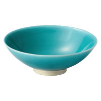 ミヤザキ食器 飯碗 15cm ライスボウル 隠れ窯 映 食器 和食器 お碗 磁器 美濃焼 日本製 グリーン 365708 1個（直送品）