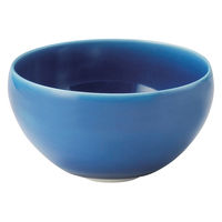 ミヤザキ食器 ボウル 13cm 隠れ窯 映 ラウンド 皿 食器 和食器 磁器 美濃焼 日本製 ブルー 365715 1個（直送品）