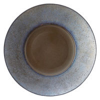 ミヤザキ食器 プレート 20cm リムプレート 隠れ窯 光悦 美濃焼 皿 食器 和食器 ストーンウェア 日本製 366957 1個（直送品）