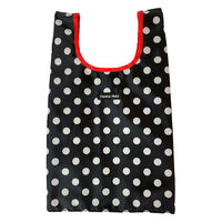 HALKARIN’S エコバッグ S ポルカブラック Hanna Hula ハンナフラ 撥水 洗濯可 366987 1個（直送品）