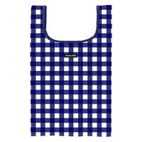 HALKARIN’S エコバッグ M ギンガム Hanna Hula ハンナフラ 撥水 洗濯可 ギンガムネイビー 367008 1個（直送品）
