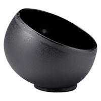 ミヤザキ食器 ボウル 9cm ハスボウル M.STYLE スウィーツパレット ブラック ストーンウェア 369080 1個（直送品）