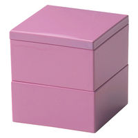 ミヤザキ食器 重箱 弁当箱 2段 560ml マルチボックス M.STYLE 和心 S ピンク 370458 1個（直送品）