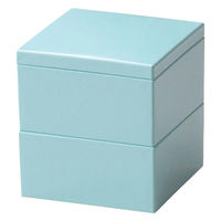 ミヤザキ食器 重箱 弁当箱 2段 560ml マルチボックス M.STYLE 和心 S スカイブルー 370459 1個（直送品）