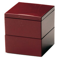 ミヤザキ食器 重箱 弁当箱 2段 560ml マルチボックス M.STYLE 和心 S レッド 370462 1個（直送品）