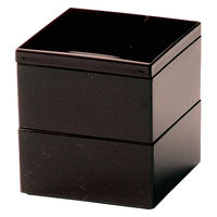 ミヤザキ食器 重箱 弁当箱 2段 560ml マルチボックス M.STYLE 和心 S ブラウン 370461 1個（直送品）