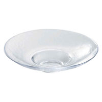 プレート 23.5cm ワイドリムクーププレート M.STYLE アイスベルク 食器 洋食器 ガラス 日本製 372759 1個（直送品）