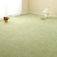 萩原敷物 カーペット ラグ 江戸間4.5畳 平織カーペット ラウム カット可 グリーン 378273 1個（直送品）