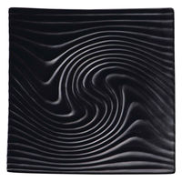 ミヤザキ食器 プレート 29cm 正角皿 M.STYLE アンビエンテ TEIEN ストーンウェア ブラック 381333 1個（直送品）