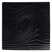 ミヤザキ食器 プレート 24.5cm 正角皿 M.STYLE アンビエンテ TEIEN ストーンウェア ブラック 381335 1個（直送品）