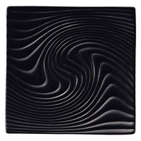 ミヤザキ食器 プレート 20cm 正角皿 M.STYLE アンビエンテ TEIEN ストーンウェア ブラック 381337 1個（直送品）