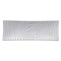 ミヤザキ食器 プレート 32cm 長角皿 M.STYLE アンビエンテ TEIEN ストーンウェア ホワイト 381342 1個（直送品）