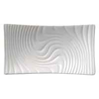 ミヤザキ食器 プレート 18.5cm 長角皿 M.STYLE アンビエンテ TEIEN ストーンウェア ホワイト 381344 1個（直送品）