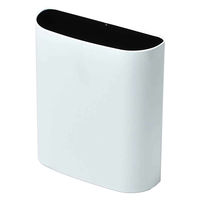 ぶんぶく ゴミ箱 5.1L マグネットバスケット フタなし マットホワイト 406491 1個（直送品）