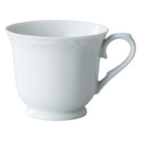 ミヤザキ食器 マグカップ 200ml 梨花 磁器 ホワイト 413976 1個（直送品）