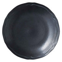 ミヤザキ食器 プレート 16.5cm 梨花 磁器 ブラック 413994 1個（直送品）