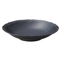 ミヤザキ食器 プレート 22.5cm 梨花 磁器 ブラック 415984 1個（直送品）