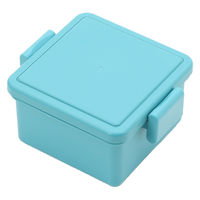 三好製作所 お弁当箱 GEL-COOL square S 1段 220ml マカロンブルー 423660 1個（直送品）