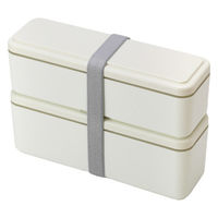 三好製作所 お弁当箱 GEL-COOL slim SL 2段 700ml ミルクホワイト 423687 1個（直送品）