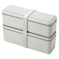 三好製作所 お弁当箱 GEL-COOL slim SL 2段 700ml オイスターグレー 423688 1個（直送品）