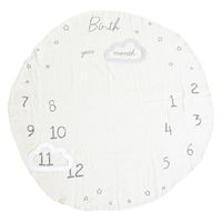 シンセーインターナショナル おくるみ マンスリーバースメモリー フルムーン 赤ちゃん ガーゼケット 月齢フォト 426023 1個（直送品）