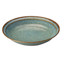 ミヤザキ食器 プレート 22.3cm クーププレート BACAR バカール 磁器 ブルー 441928 1個（直送品）