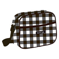 HALKARIN’S キッズ ショルダーバッグ 通園 肩ひも調節 ギンガムブラック 450567 1個（直送品）