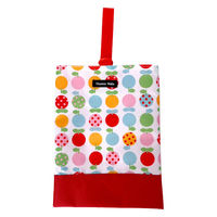 HALKARIN’S シューズバッグ キッズ シューズケース 消臭 抗菌 ホワイトミニリンゴ 450578 1個（直送品）