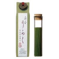 大香 お香 りらく 15本入り お香立て付き ひのき 451021 1個（直送品）