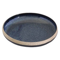 ミヤザキ食器 プレート 19cm M ラウンド TOSS 磁器 美濃焼 ネイビー 451603 1個（直送品）